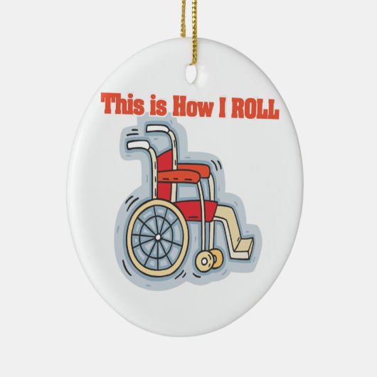 Rollen (Rollstuhl) Keramikornament (Rechts)