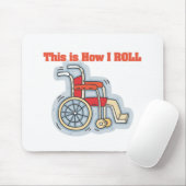Rollen (Rollstuhl) Mousepad (Mit Mouse)