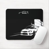 Rollen-Schuss WTI WRX Impreza Mousepad (Mit Mouse)