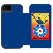 Rollen Sie sie heraus königliche kanadische Incipio iPhone Geldbeutel-Hülle (Folio Geöffnet)