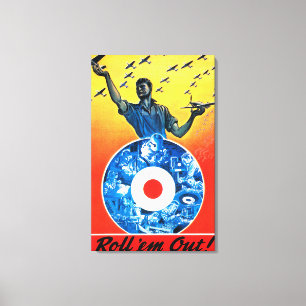 Rollen Sie sie heraus königliche kanadische Leinwanddruck