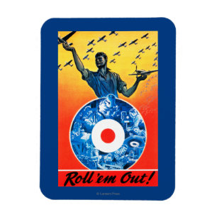 Rollen Sie sie heraus königliche kanadische Magnet