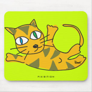 Rollen Sie vorbei Katze Mousepad