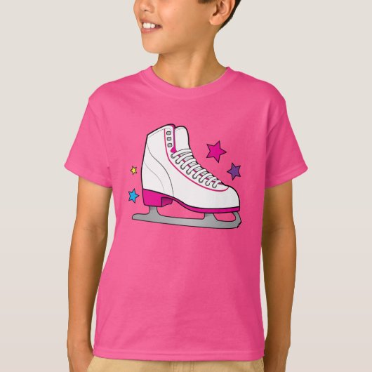 Rollen-Skate im Rosa T-Shirt (Vorderseite)
