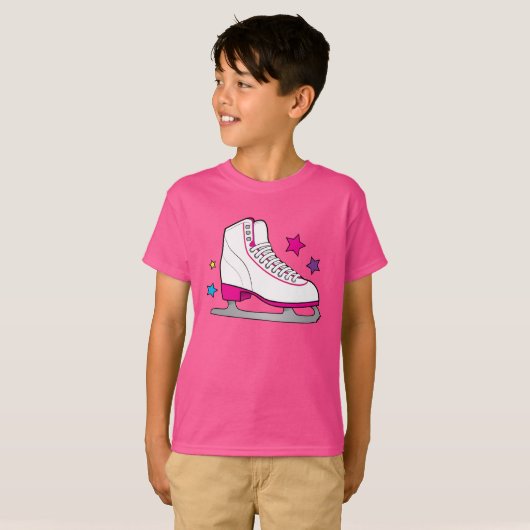 Rollen-Skate im Rosa T-Shirt (Vorne ganz)