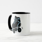 Rollen-Skate im Schwarzen Tasse (Vorderseite Links)