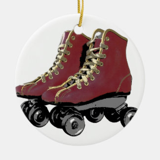 Rollen-Skate Keramik Ornament