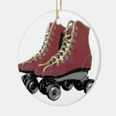 Rollen-Skate Keramik Ornament (Links)
