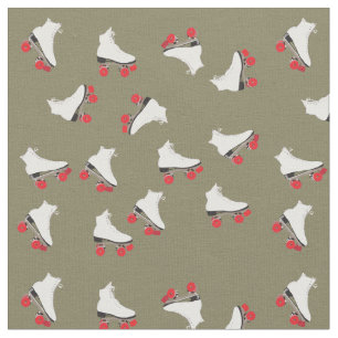 Rollen-Skate-Muster gekämmtes Baumwollgewebe Stoff