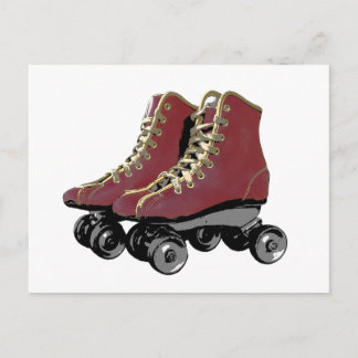 Rollen-Skate Postkarte
