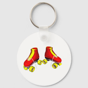 Rollen-Skate rot Schlüsselanhänger