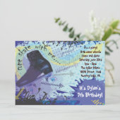 Rollen-Skaten-Einladungs-alles- Gute zum Einladung (Stehend Vorderseite)