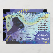 Rollen-Skaten-Einladungs-alles- Gute zum Einladung (Vorne/Hinten)