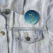Rollen-Skaten-Skelett-Blues Button (Beispiel)