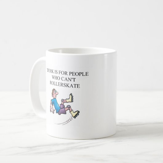 Rollen-Skatenunfall Kaffeetasse (Vorderseite Links)