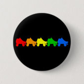 Rollen-Skateregenbogen Button (Vorderseite)