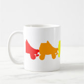 Rollen-Skateregenbogen Kaffeetasse (Links)