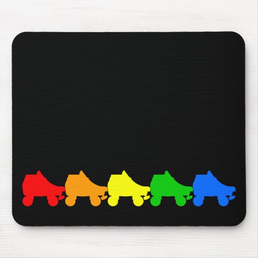 Rollen-Skateregenbogen Mousepad (Vorne)