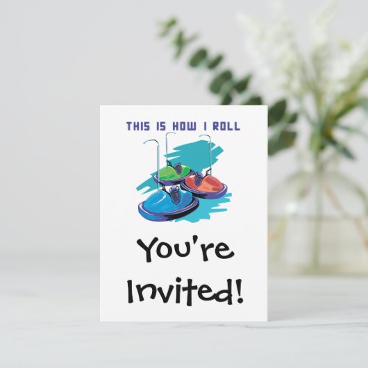 Rollen (Stoßfänger) Einladung (Stehend Vorderseite)