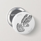 Rollen-Taube in der Aktion Button (Vorne & Hinten)