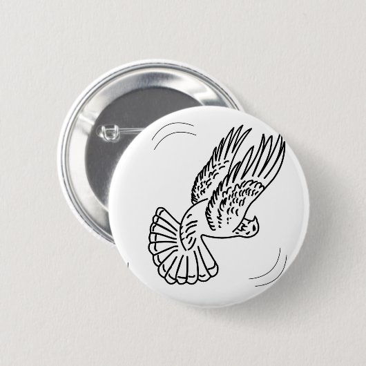 Rollen-Taube in der Aktion Button (Vorne & Hinten)