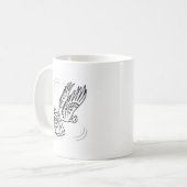 Rollen-Taube in der Aktion Kaffeetasse (Vorderseite Links)