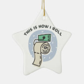 Rollen (Toilettenpapier) Keramikornament (Rechts)