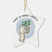 Rollen (Toilettenpapier) Keramikornament (Links)