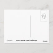 Rollen-Toons-Collage Postkarte (Rückseite)
