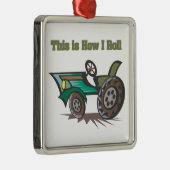 Rollen (Traktor) Ornament Aus Metall (Rechts)
