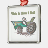 Rollen (Traktor) Ornament Aus Metall (Links)