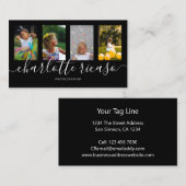 Rollen-Typografie 4 Fotovorlage Personalisiert Visitenkarte (Vorne/Hinten)