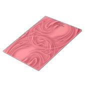 Rollen über rote Vorlage Notizblock (angewinkelt)