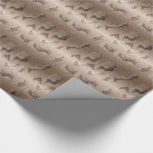 Rollen und Rollen des Wüstencamps Geschenkpapier (Ecke)