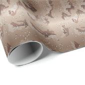 Rollen und Rollen des Wüstencamps Geschenkpapier (Rolleneckpunkt)