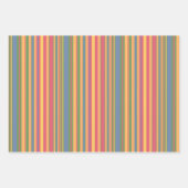 Rollen und Streifen: zwei Papierfolien Geschenkpapier Set (Vorderseite 2)