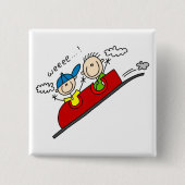 Rollen-Untersetzer-Fahrt-shirts und -geschenke Button (Vorderseite)