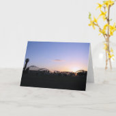 Rollen-Untersetzer-Sonnenuntergang-Gruß-Karte Karte (Gelbe Blume)