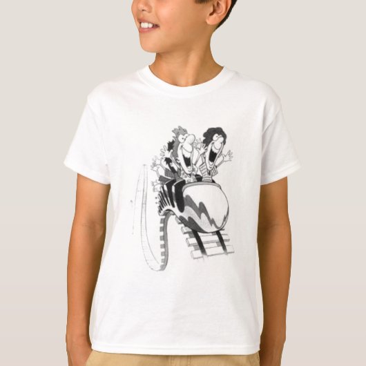 Rollen-Untersetzer-Spaß T-Shirt (Vorderseite)