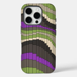 Rollen-Untersetzer-Vintages psychedelisches iPhone 16 Pro Hülle