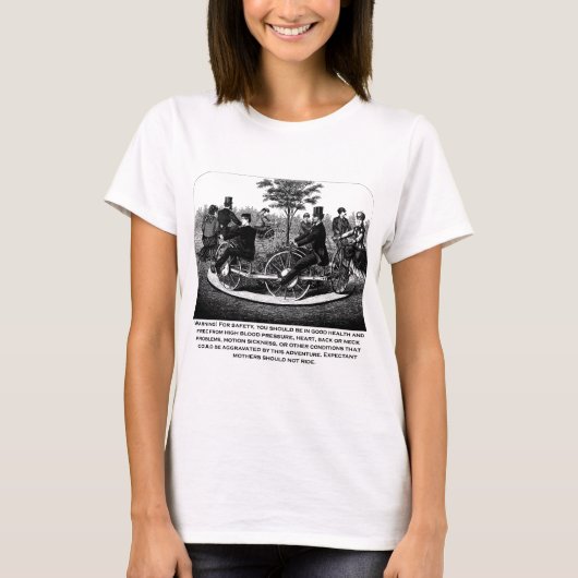 Rollen-Untersetzer-Warnung T-Shirt (Vorderseite)