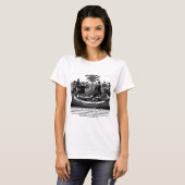 Rollen-Untersetzer-Warnung T-Shirt (Vorne ganz)