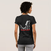 Rollen-Untersetzert-shirt T-Shirt (Schwarz voll)