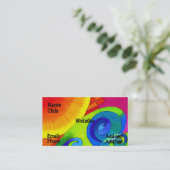 Rollen-Wellen-Visitenkarte Visitenkarte (Stehend Vorderseite)