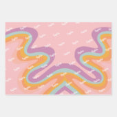 Rollen wir Retrowalze Skate Geburtstag Geschenkpapier Set (Vorderseite 3)