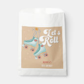 Rollen wir Retrowalze Skate Geburtstag Geschenktütchen (Vorderseite)