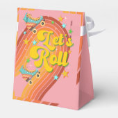 Rollen wir Rollwalze Skate Retro Regenbogen Geschenkschachtel (Rückseite)