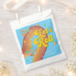 Rollen wir Rollwalze Skate Retro Regenbogen Geschenktütchen