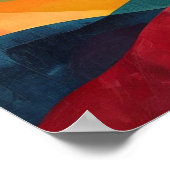 Rollende chromatische Horizonte Poster (Ecke)