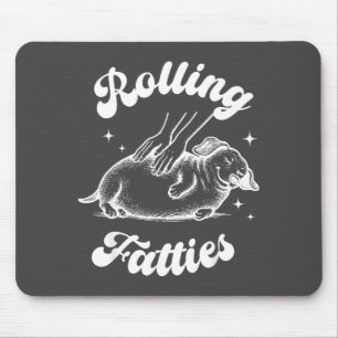Rollende Dickerchen Hund Dachshund Gras Wiener Hun Mousepad
